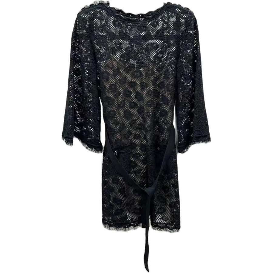 CHANEL 22P Long Sleeved Dress Women's Black