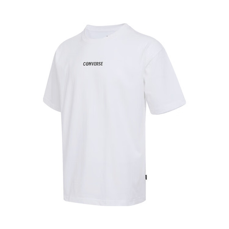 Converse Converse T Shirts Men's White Crew Neck Moderate