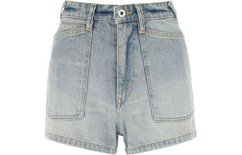 KENZO KENZO Logo Patch Denim Shorts