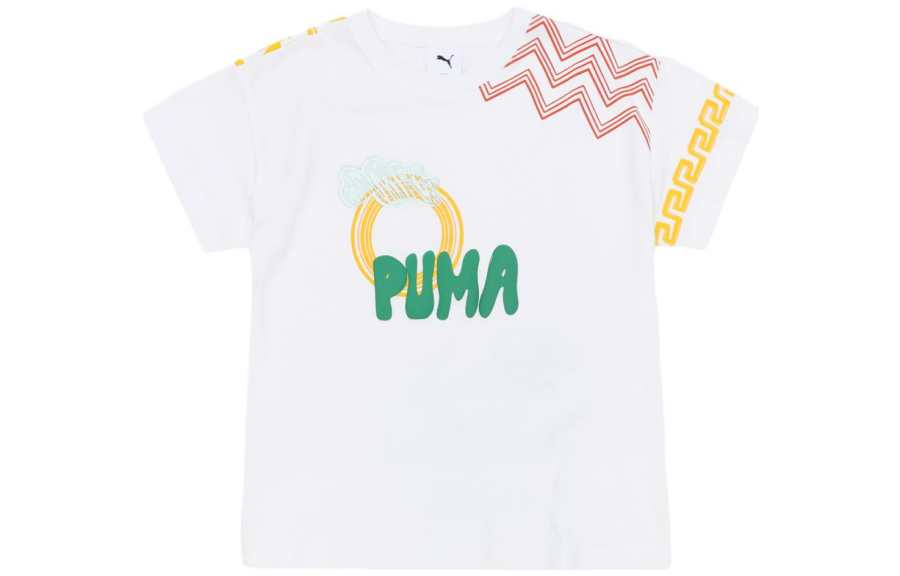 PUMA Kids T Shirts Crew Neck Moderate