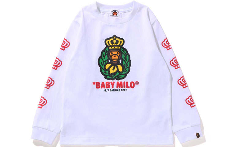 A BATHING APE Kids T Shirts Crew Neck Moderate