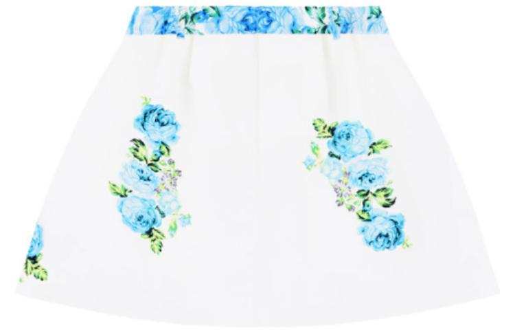 WE11DONE SS23 Casual Short Skirts Women's White Moderate A Line Skirt