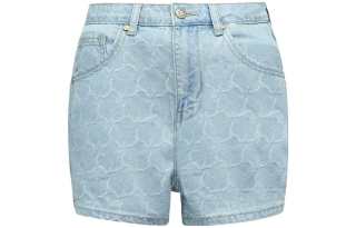 LI-NING 1990 LI NING 1990 Denim Shorts Women's Light Belly Blue Moderate Other