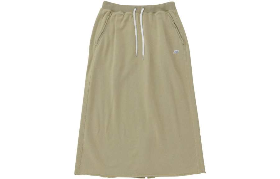 New Balance New Balance 900 French Terry Skirt Casual Long Skirt Women's Green