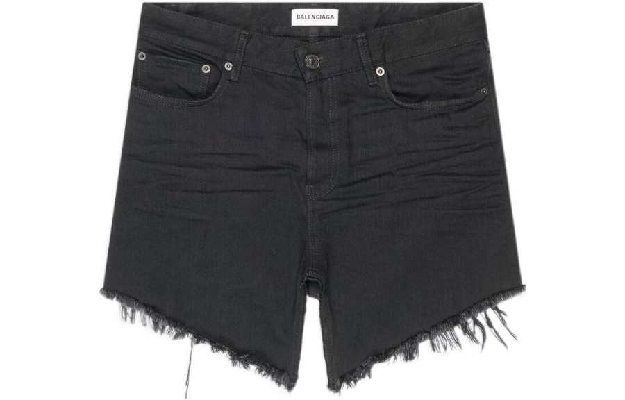 Balenciaga FW22 Denim Short Skirts Women's Black