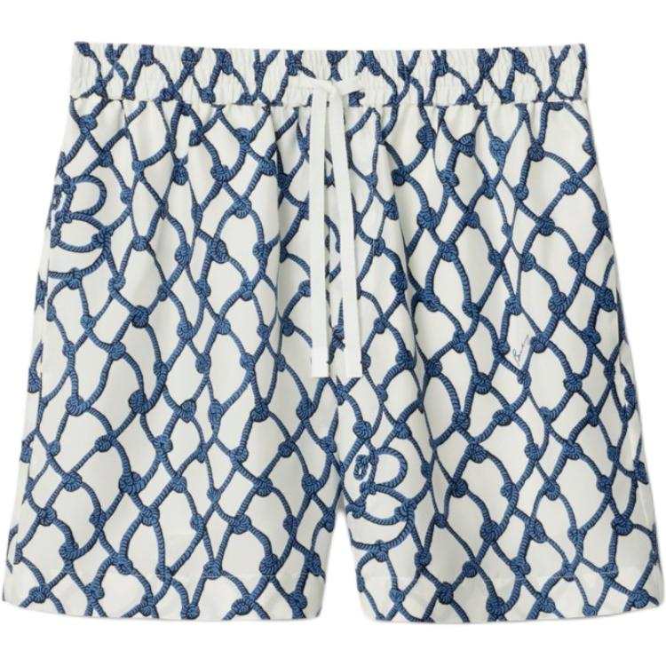 Burberry Casual Shorts Women's Blue White