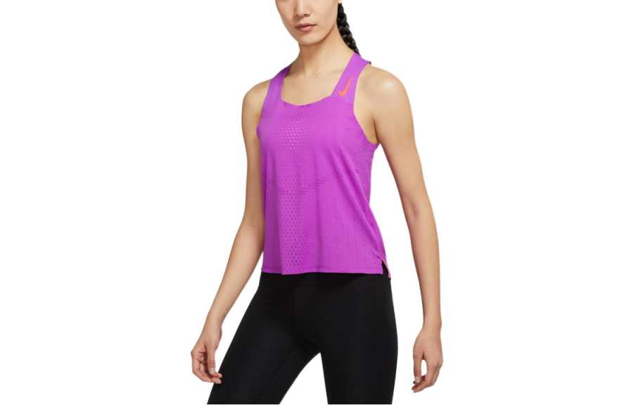 Nike Nike Sleeveless Sports Shirts Women's Purple Other