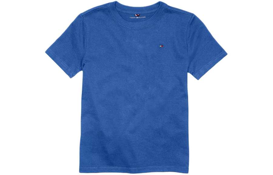 Tommy Hilfiger T Shirt Solid Crewneck Blue Kids'