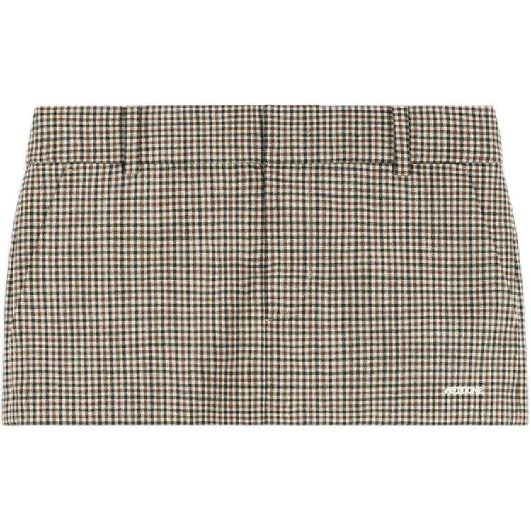 WE11DONE Casual Short Skirts Women's Beige
