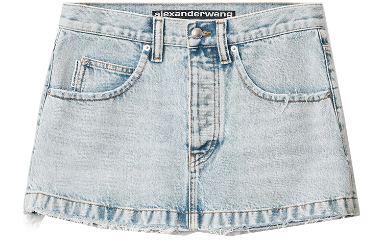 Alexander Wang Denim Short Skirts Women's Blue