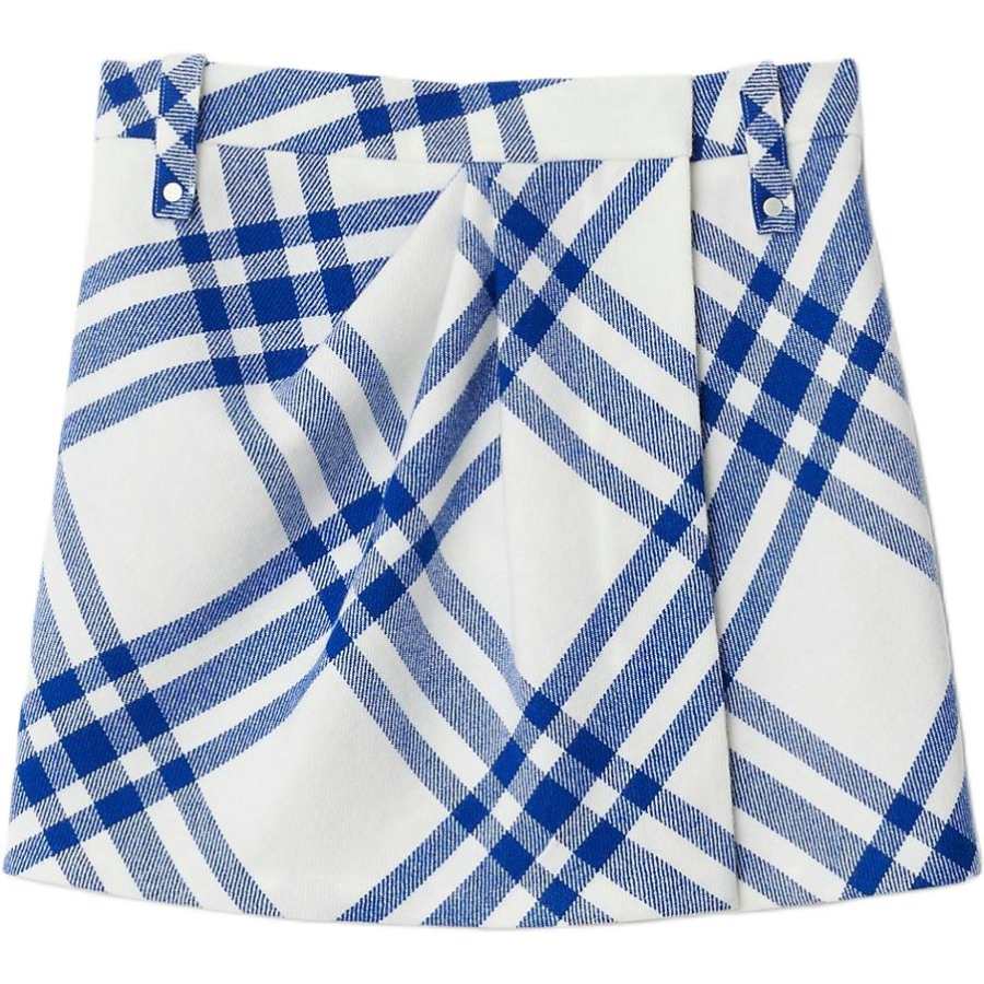 Burberry Casual Short Skirts Women's Blue