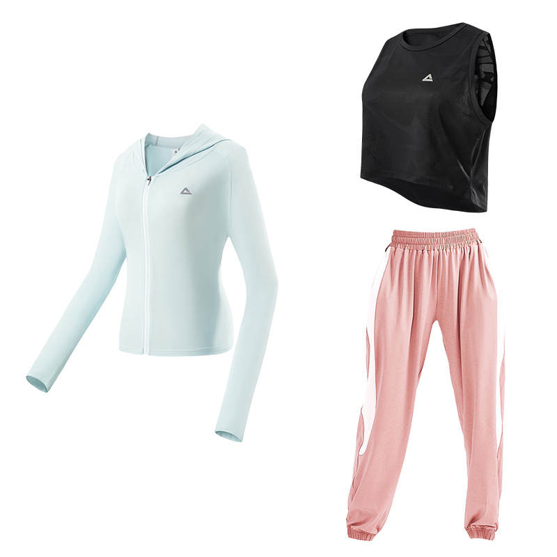 PEAK Fitness Sets Women's Hooded Thin