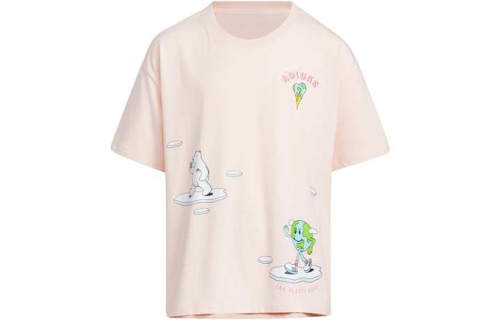 Adidas Adidas T Shirt Light Pink Teenagers