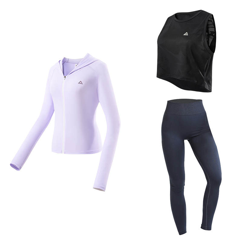 PEAK Fitness Sets Women's Hooded Thin