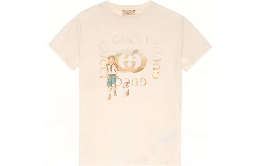 GUCCI Kids T Shirts Crew Neck Moderate