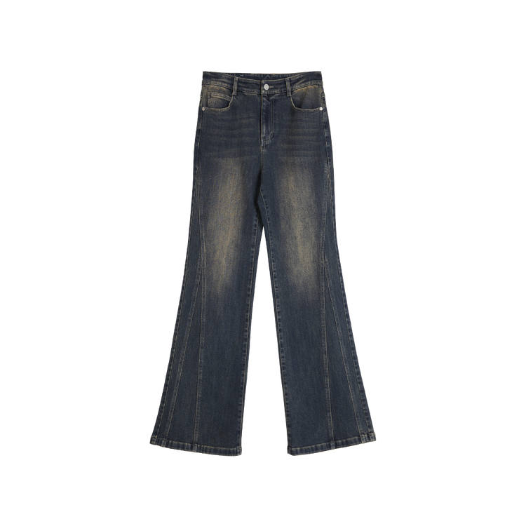 ELLE Jeans Women's Gray Blue Moderate Flared Pants