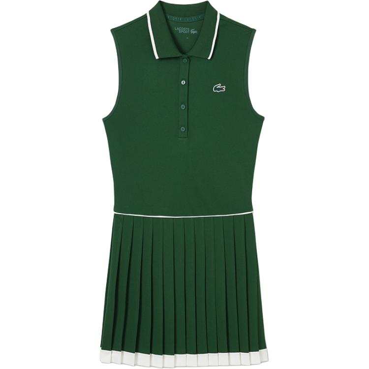 Lacoste logo-embroidery sleeveless mini dress