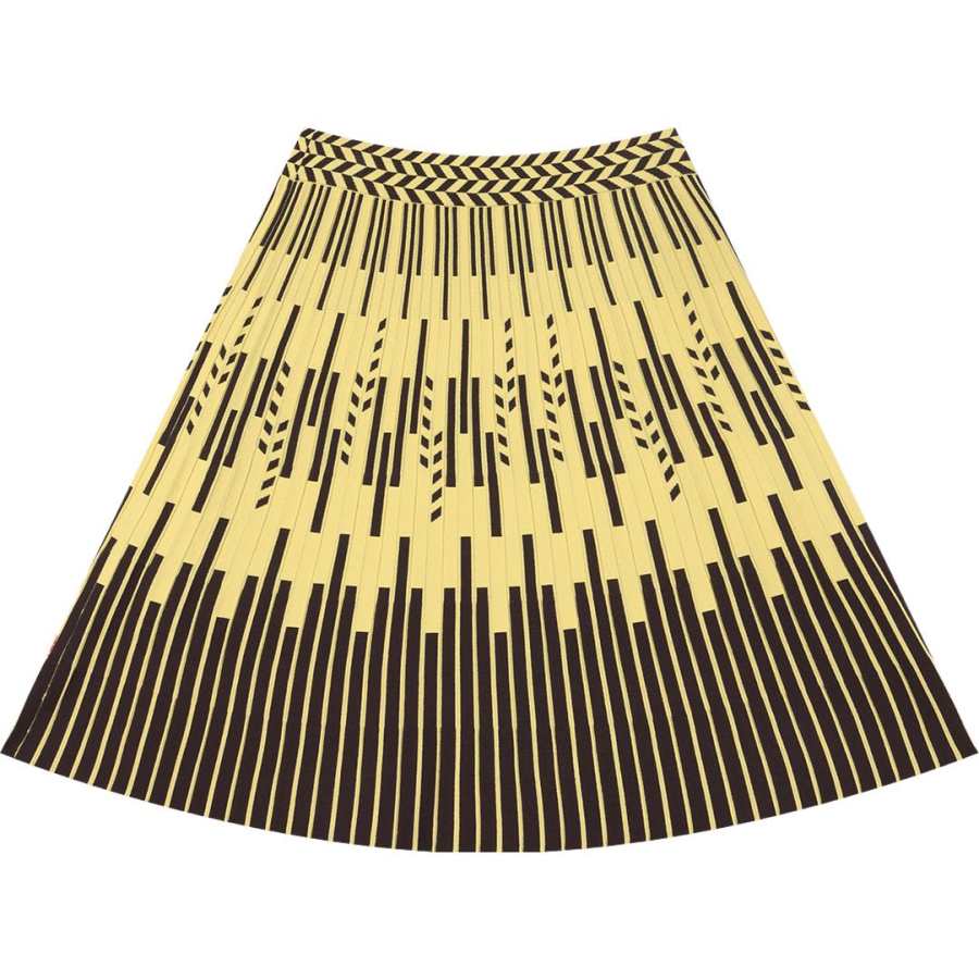 FILA Casual Long Skirt Women's Brown Yellow