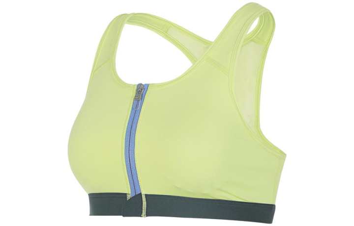 Nike Nike DF SWSH ZIP FRONT BRA Sports Underwear Women's Neon Yellow