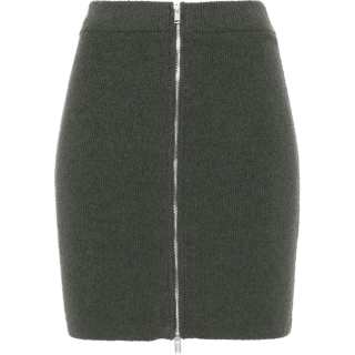 Nanushka bouclé zip-up miniskirt