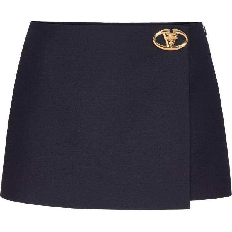 Valentino SS24 Casual Short Skirts Women's Midnight Blue