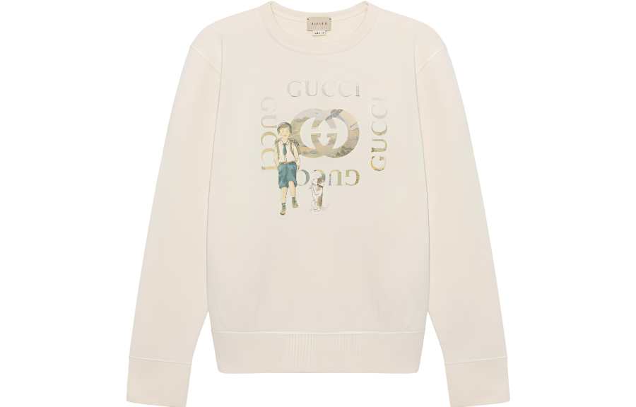 GUCCI Sweatshirt FW22 Beige Kids'