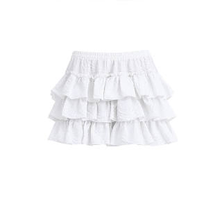 ZAZN Casual Short Skirts Women's White