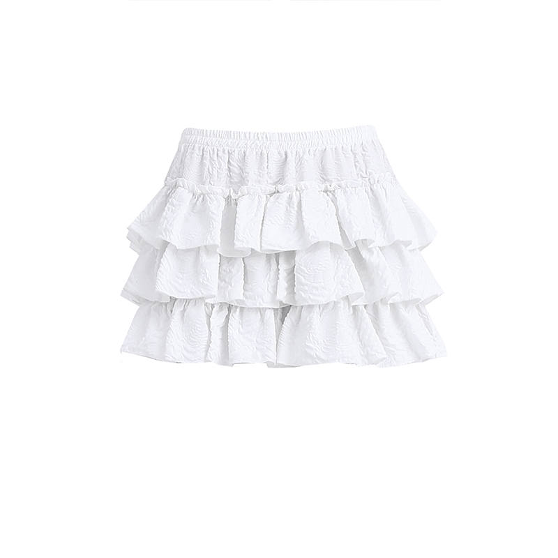 ZAZN Casual Short Skirts Women's White