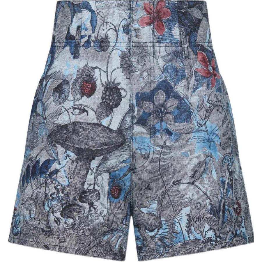DIOR SS23 Denim Shorts Women's Blue