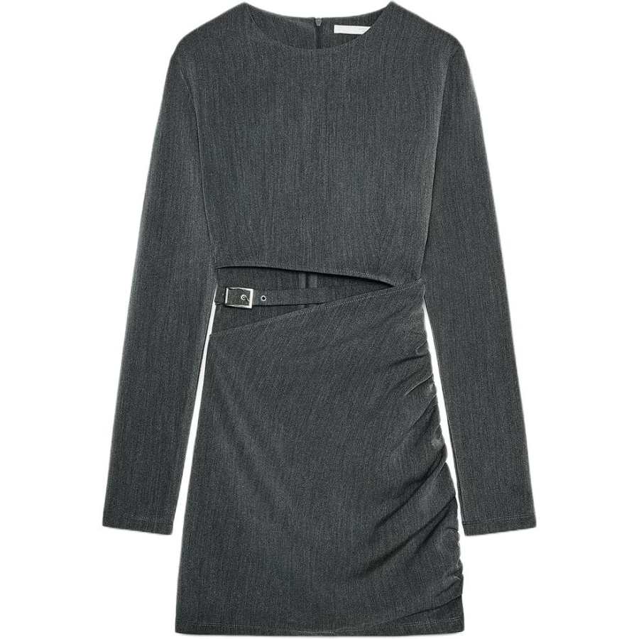 ZARA Long Sleeved Dress Women's Gray