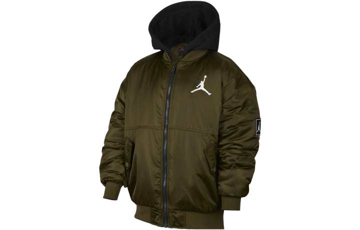 Jordan Jordan Jackets & Coats Canvas Olive Green Kids'