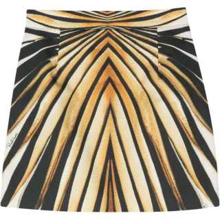 Roberto Cavalli Ray Of Gold print Mini Skirt