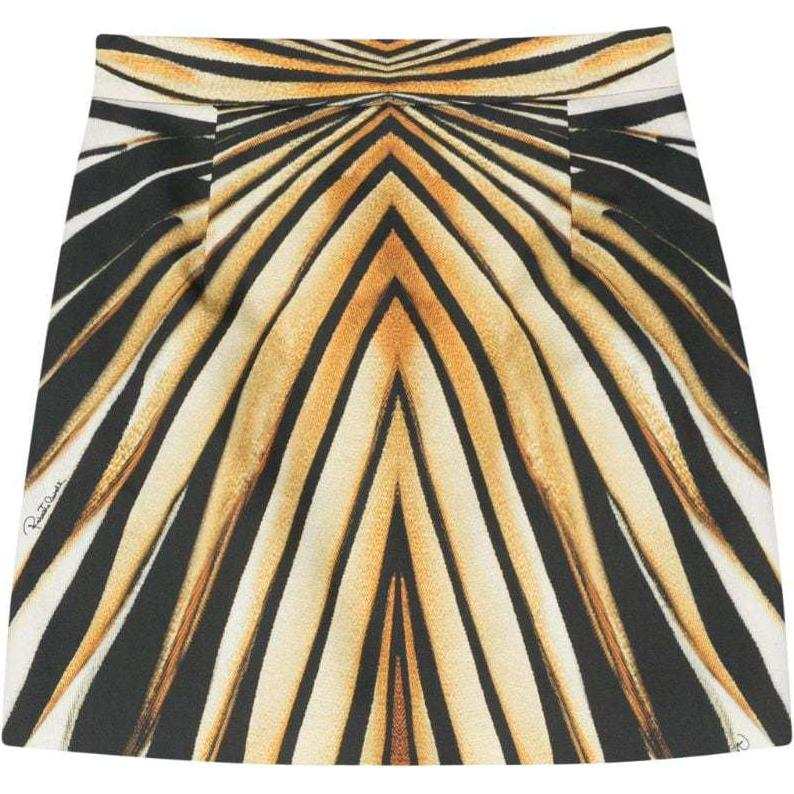 Roberto Cavalli Ray Of Gold print Mini Skirt