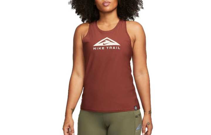 Nike Nike Sleeveless Sports Shirts Women's Brown Other