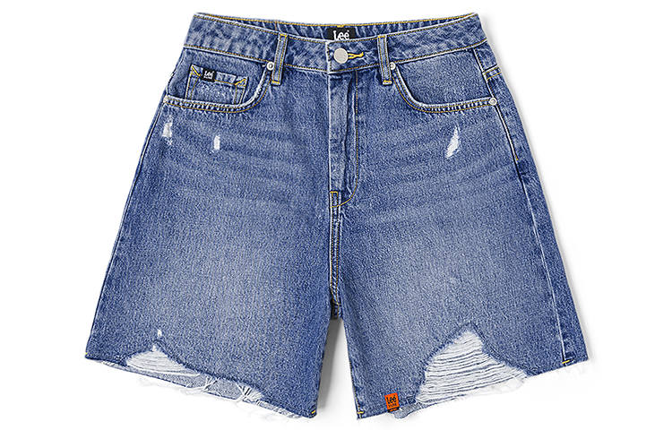 Lee Xline Denim Shorts Women's Moderate Ripped Pants