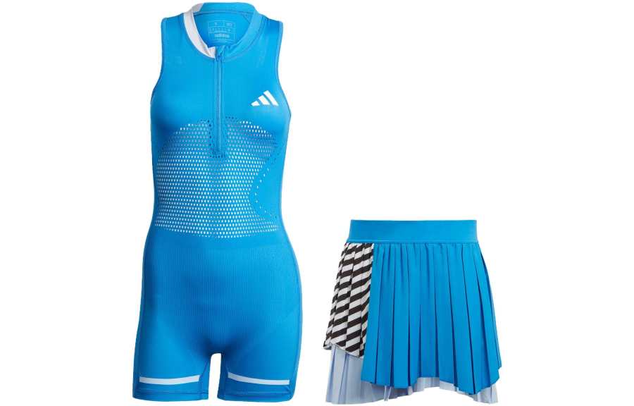 Adidas Adidas AEROREADY Two Piece Skirt Sets Women's Crew Neck Moderate Short