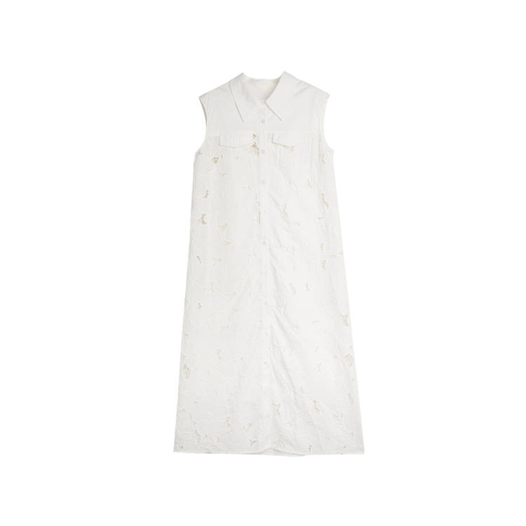 ELLE Sleeveless Dress Women's White