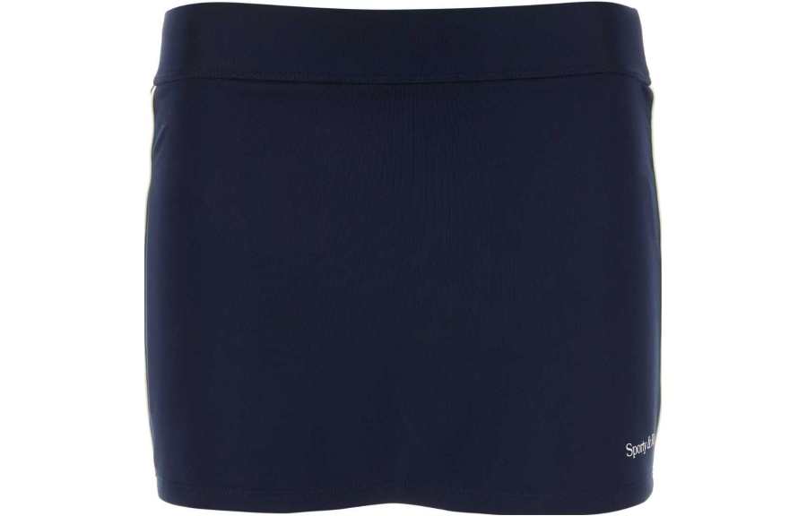 SPORTY & RICH Casual Shorts Women's Dark Blue