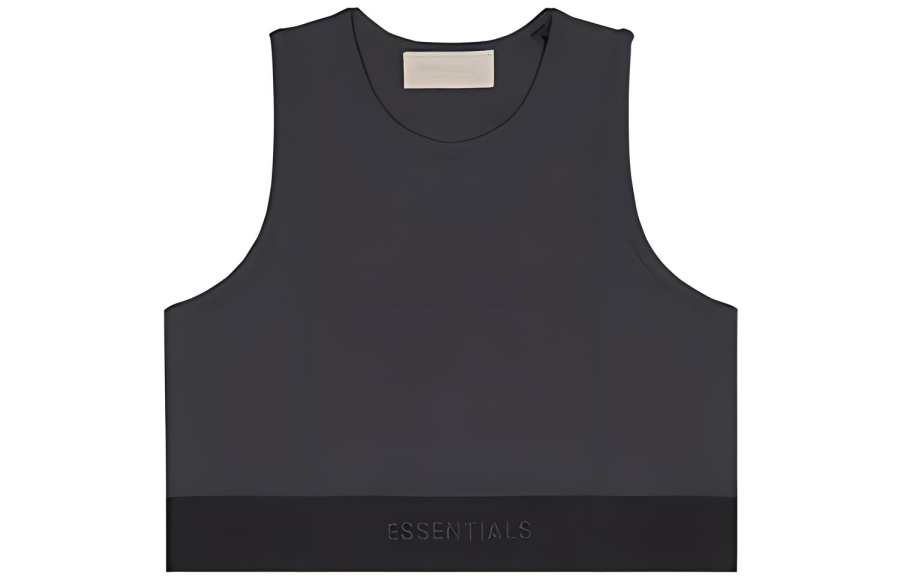 Fear Of God Essentials SS22 Sleeveless Sports Shirts Women's Black Iron Racerback
