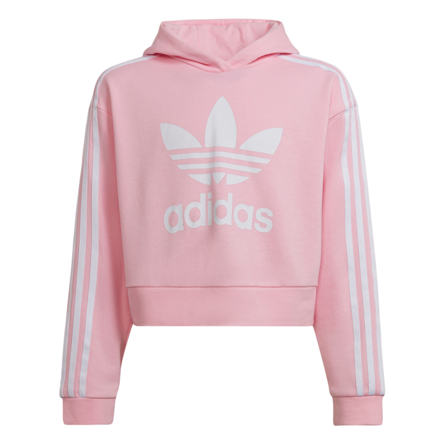 Adidas Originals Sweatshirt Cropped Hoodie Pink Teenagers