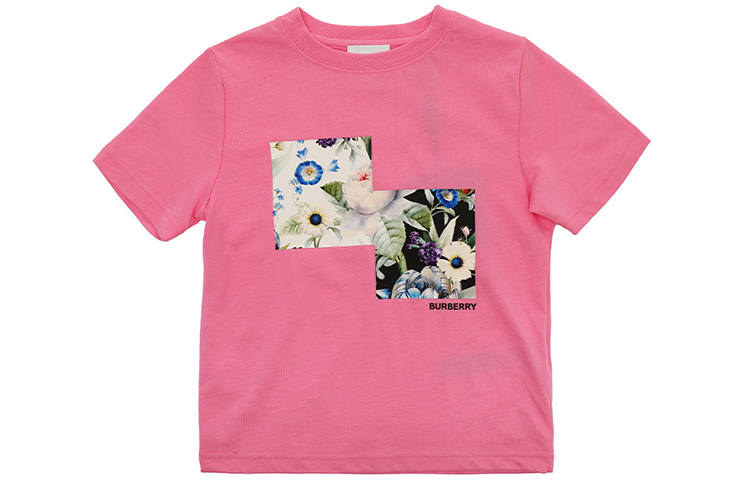 Burberry Kids T Shirts Crew Neck Moderate