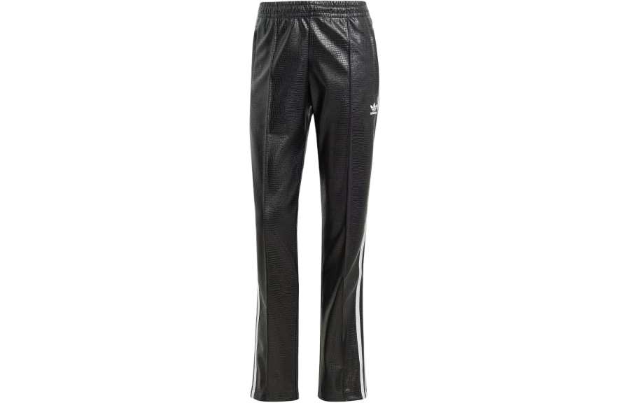 Adidas Originals Premium Faux Leather SST Luxe Sports Pants Women's Black
