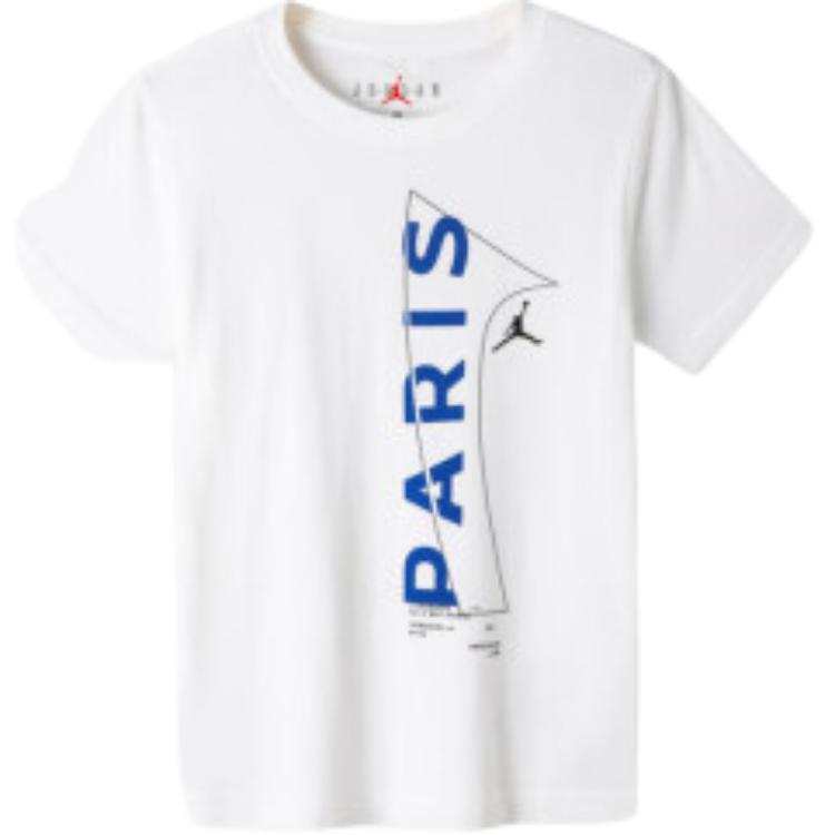 Jordan Jordan T Shirt Pure White Children Aged 3 7 Years Old