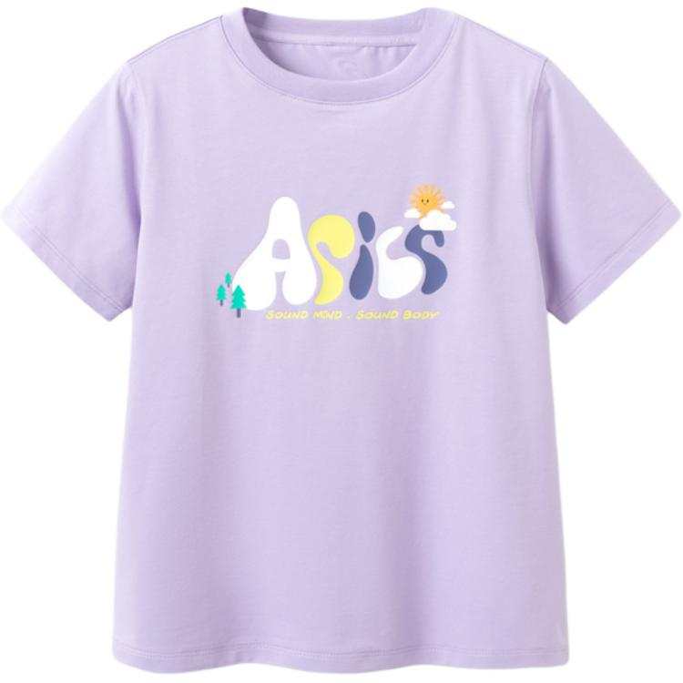 ASICS ASICS Kids T Shirts Crew Neck Moderate