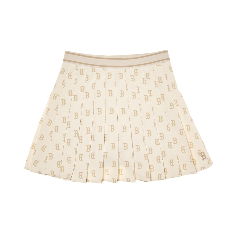 MLB Boston Red Sox SS24 Casual Short Skirts Women's Dark Cream