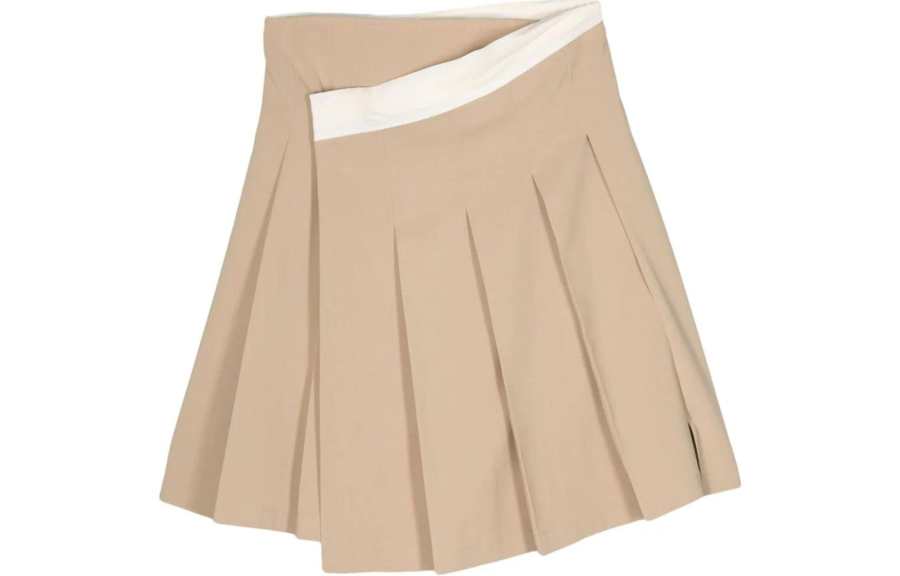 LOW CLASSIC LOW CLASSIC Pleat detail Wrap Skirt