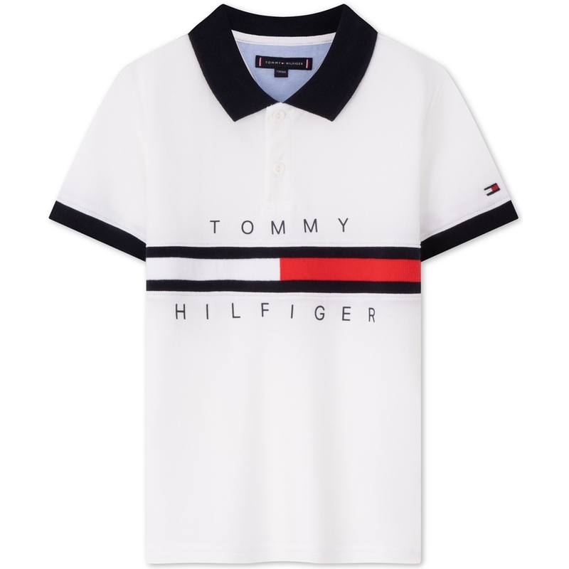 Tommy Hilfiger Kids T Shirts Polo Collar Moderate