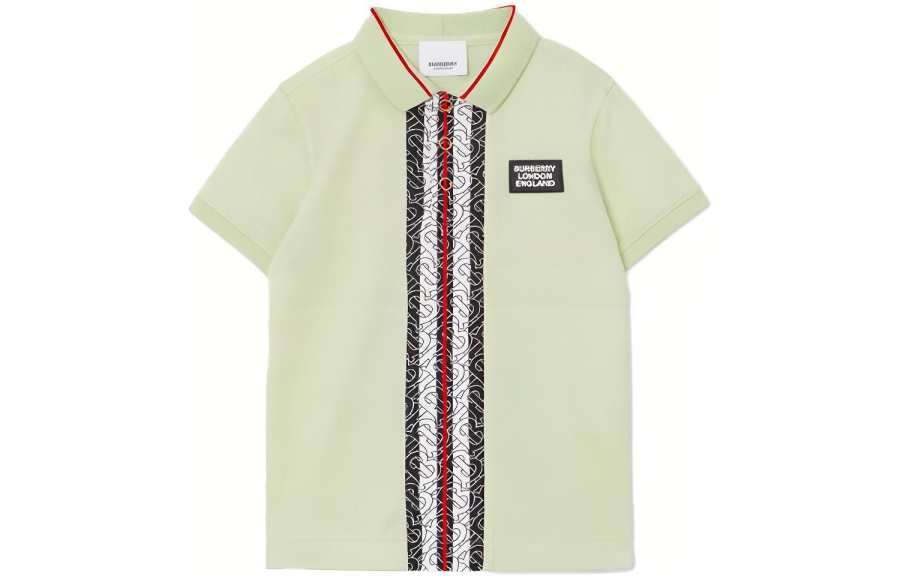 Burberry Kids T Shirts Polo Collar Moderate