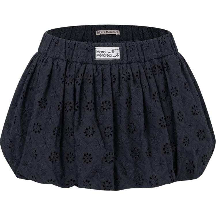 MARDI MERCREDI Casual Short Skirts Women's Dark Navy Blue