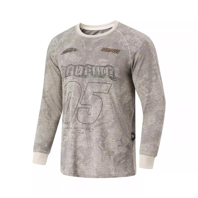 Li-Ning Li Ning T Shirt Men's Rock White Gray Jacquard